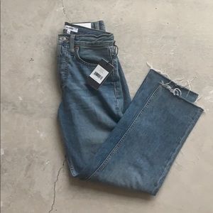 Redone medium vain stove pipe jeans 25